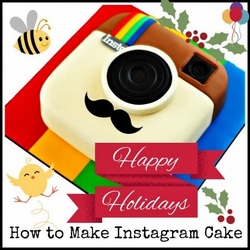 How to make an instagram themed cake