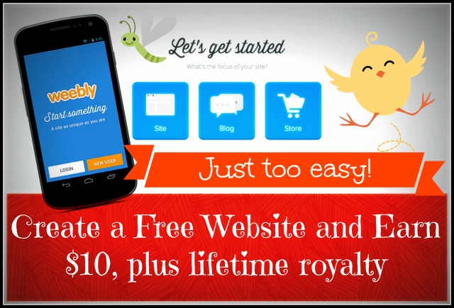 Create a Free Website and Earn $10, plus lifetime royalty