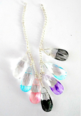 Make Mothers Day Painted Glass Statement Necklace
